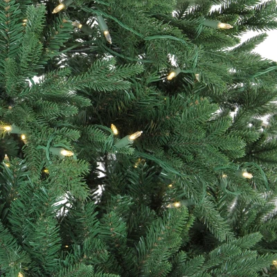 Northlight Real Touch™️Pre-Lit Full Minnesota Balsam Fir Artificial Christmas Tree - 6.5' - Warm White LED 2 Northlight Real Touch™️Pre-Lit Full Minnesota Balsam Fir Artificial Christmas Tree - 6.5' - Warm White LED - Image 2