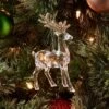 Acrylic Deer With Glittered Antlers Christmas Tree Ornament - Wondershop™