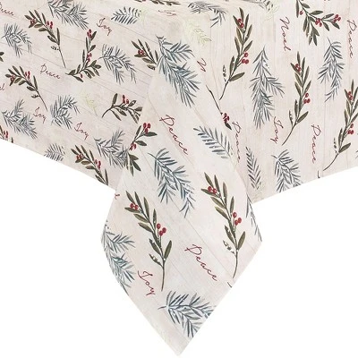 Elrene Holiday Tree Trimmings Tablecloth - Red/Green - Elrene Home Fashions 3 Elrene Holiday Tree Trimmings Tablecloth - Red/Green - Elrene Home Fashions - Image 3