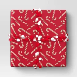 30â 20 Sq Ft Christmas Roll Wrap Scattered Candy Canes - Wondershopâ˘