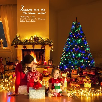 Costway 4/5/6/7/8/9 Ft Pre-Lit Artificial Christmas Tree Hinged 100/150/350/500/750/1000 LED Lights 3 Costway 4/5/6/7/8/9 Ft Pre-Lit Artificial Christmas Tree Hinged 100/150/350/500/750/1000 LED Lights - Image 3