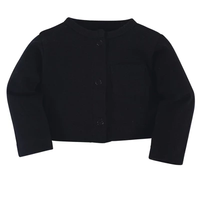 Hudson Baby Infant Girl Cotton Dress, Cardigan And Shoe 3pc Layette Set, Christmas Tree 2 Hudson Baby Infant Girl Cotton Dress, Cardigan And Shoe 3pc Layette Set, Christmas Tree - Image 2