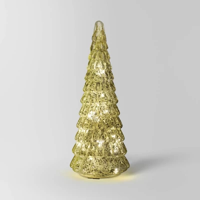 15" Christmas Mercury Glass Tiered Classic Tree Decor - Wondershop™ 5 15" Christmas Mercury Glass Tiered Classic Tree Decor - Wondershop™ - Image 5