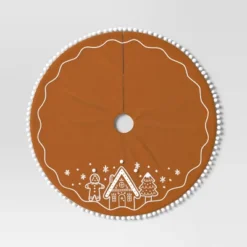 48" Christmas Gingerbread Scene Tree Skirt Brown - Wondershop™ 6 48" Christmas Gingerbread Scene Tree Skirt Brown - Wondershop™ -Northlight Sale Store GUEST b56f708a 8c71 4052 94ab 36a281960a56