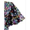 2Bunnies Girls' Christmas New Year's Colorful Stardust Sequin Dress Puff Sleeve