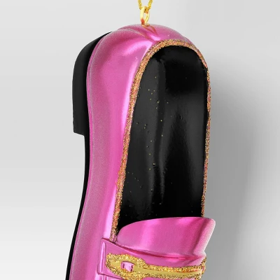 4" Christmas Resin Fancy Loafers Ornament Hot Pink - Wondershop™ 2 4" Christmas Resin Fancy Loafers Ornament Hot Pink - Wondershop™ - Image 2