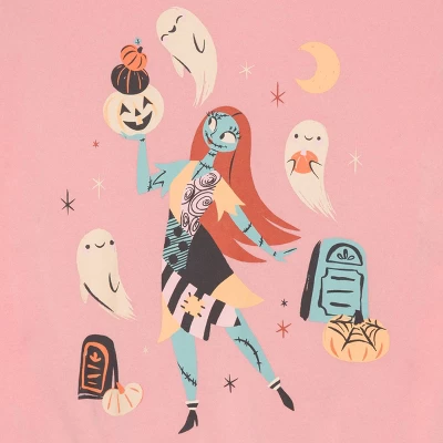 Women's The Nightmare Before Christmas Sally Pullover Sweatshirt - Pink 2 Women's The Nightmare Before Christmas Sally Pullover Sweatshirt - Pink - Image 2