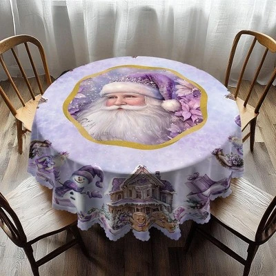 LOVEVOOK Merry Christmas Tablecloth, Christmas Tree Tablecloth, Stain Resistant Dining Table Cover For Holiday Decor 2 LOVEVOOK Merry Christmas Tablecloth, Christmas Tree Tablecloth, Stain Resistant Dining Table Cover For Holiday Decor - Image 2