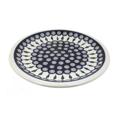 Blue Rose Polish Pottery Zaklady Dinner Plate 9 Blue Rose Polish Pottery Zaklady Dinner Plate - Image 9