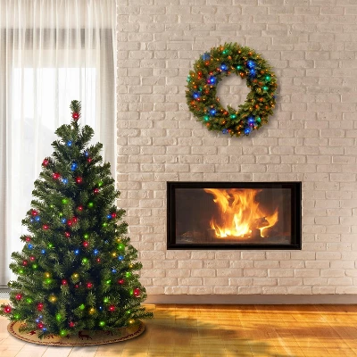 Prelit North Valley Spruce Artificial Christmas Tree Multicolor Lights - National Tree Company 1 Prelit North Valley Spruce Artificial Christmas Tree Multicolor Lights - National Tree Company