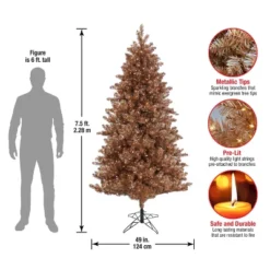 Prelit Rose Gold Metallic Artificial Christmas Tree Warm White Lights - National Tree Company 9 Prelit Rose Gold Metallic Artificial Christmas Tree Warm White Lights - National Tree Company -Northlight Sale Store GUEST bf0dc807 3b8c 42e3 86f4 b8494cb731a9