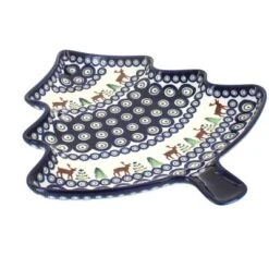 Blue Rose Polish Pottery 1759 Zaklady Christmas Tree Plate 11 Blue Rose Polish Pottery 1759 Zaklady Christmas Tree Plate -Northlight Sale Store GUEST c020e894 1e4f 4805 af02 cd63a43e06e6
