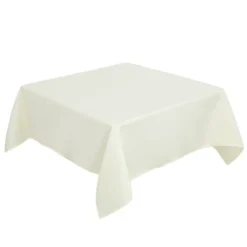 PiccoCasa Square Wedding Picnic Wrinkle Dining Table Cover 1Pc