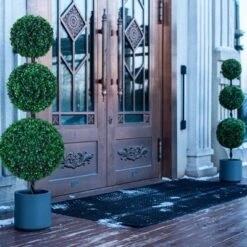 3FT 4FT Triple Ball Topiary Artificial Tree Faux Shrubs Plant Realistic Silk Tree With Gray Planter For Home Or Office Outdoor Decoration Set Of 2 15 3FT 4FT Triple Ball Topiary Artificial Tree Faux Shrubs Plant Realistic Silk Tree With Gray Planter For Home Or Office Outdoor Decoration Set Of 2 -Northlight Sale Store GUEST c0838b80 63bc 4880 8e08 7a49019819e3