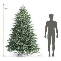 Costway 7ft Artificial Christmas Spruce Hinged Tree W/ 1260 Mixed PE & PVC Tips 11 Costway 7ft Artificial Christmas Spruce Hinged Tree W/ 1260 Mixed PE & PVC Tips -Northlight Sale Store GUEST c1a9c482 6467 48c4 ae4f 1eb76bcbbda8