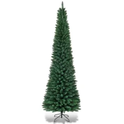 Costway 5'/6'/7'/8' /9' PVC Artificial Pencil Christmas Tree Slim Green 25 Costway 5'/6'/7'/8' /9' PVC Artificial Pencil Christmas Tree Slim Green -Northlight Sale Store GUEST c3eae964 27bc 420d b0dc b225d8899e2c