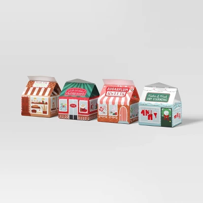 4ct Christmas Gift Boxes Holiday Shoppes - Wondershop™ 4 4ct Christmas Gift Boxes Holiday Shoppes - Wondershop™ - Image 4