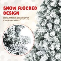 Costway Prelit 7.5ft Christmas Tree Flocked Xmas Snowy Tree 450 LED Lights 17 Costway Prelit 7.5ft Christmas Tree Flocked Xmas Snowy Tree 450 LED Lights -Northlight Sale Store GUEST c451798a f8ce 4c5a 950a e4dffb2e6a07