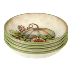 Certified International Set Of 4 38oz Autumn Breeze Soup Bowls