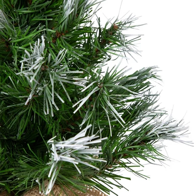Northlight Whitecap Pine Artificial Mini Christmas Tree - 14" - Unlit 5 Northlight Whitecap Pine Artificial Mini Christmas Tree - 14" - Unlit - Image 5