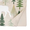 Saro Lifestyle Christmas Trees And Deer Table Runner, 16"x70", Natural