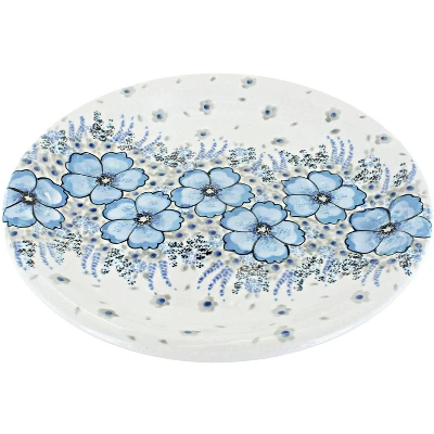 Blue Rose Polish Pottery Zaklady Dinner Plate 10 Blue Rose Polish Pottery Zaklady Dinner Plate - Image 10