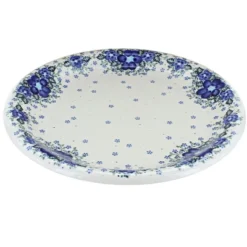 Blue Rose Polish Pottery 136 Vena Large Round Platter 15 Blue Rose Polish Pottery 136 Vena Large Round Platter -Northlight Sale Store GUEST c77834ad e39b 476d a664 757eab462548