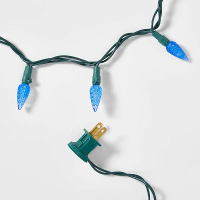 60ct LED C6 Faceted Christmas String Lights With Green Wire - Wondershop™ 4 60ct LED C6 Faceted Christmas String Lights With Green Wire - Wondershop™ - Image 4