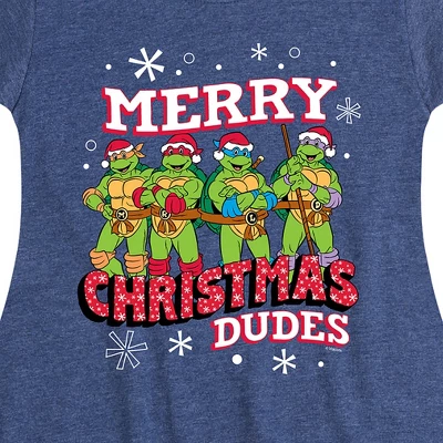 Girls' - Teenage Mutant Ninja Turtles - Merry Christmas Dude Fit & Flair Cap Sleeve Graphic Dress 1 Girls' - Teenage Mutant Ninja Turtles - Merry Christmas Dude Fit & Flair Cap Sleeve Graphic Dress