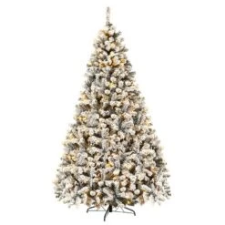 Costway 6ft/7.5ft/9ft Pre-Lit Premium Snow Flocked Hinged Artificial Christmas Tree With 250 Lights/450 Light/550 Lights 23 Costway 6ft/7.5ft/9ft Pre-Lit Premium Snow Flocked Hinged Artificial Christmas Tree With 250 Lights/450 Light/550 Lights -Northlight Sale Store GUEST c9c6db8a 699a 4ead 89d9 ee8655f3593e