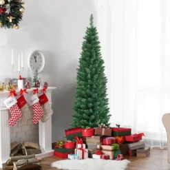 Costway 5'/6'/7'/8' /9' PVC Artificial Pencil Christmas Tree Slim Green 16 Costway 5'/6'/7'/8' /9' PVC Artificial Pencil Christmas Tree Slim Green -Northlight Sale Store GUEST c9ce9bbd 453f 4b78 877a 80365a42797b