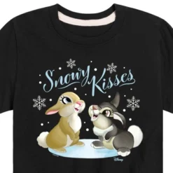 Boys' - Disney - Christmas - Snowy Bunny Kisses Short Sleeve Graphic T-Shirt