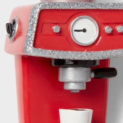 Espresso Machine Christmas Tree Ornament Red - Wondershop™ 2 Espresso Machine Christmas Tree Ornament Red - Wondershop™ - Image 2
