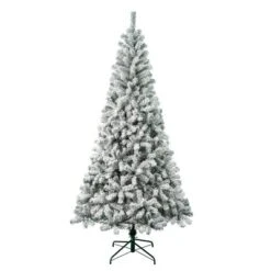 National Tree Company First Traditions Unlit Flocked Acacia Hinged Artificial Christmas Tree 7 National Tree Company First Traditions Unlit Flocked Acacia Hinged Artificial Christmas Tree -Northlight Sale Store GUEST cce1ab94 7ec1 4957 a38b b9e31506eef2