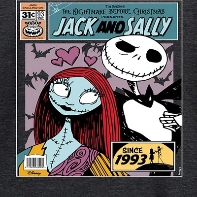 Women's - Disney - The Nightmare Before Christmas Lightweight French Terry Wide Neck Long Sleeve Graphic Shirt 1 Women's - Disney - The Nightmare Before Christmas Lightweight French Terry Wide Neck Long Sleeve Graphic Shirt