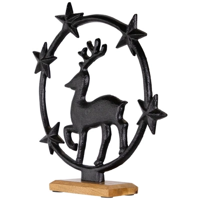 Northlight Star Bright Metal Reindeer Christmas Decoration - 12" 2 Northlight Star Bright Metal Reindeer Christmas Decoration - 12" - Image 2
