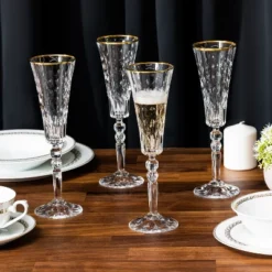 Lorren Home Trends Marilyn Gold Flutes, Set Of 4 6 Lorren Home Trends Marilyn Gold Flutes, Set Of 4 -Northlight Sale Store GUEST d193a650 7566 4c96 b262 af4c88e17908