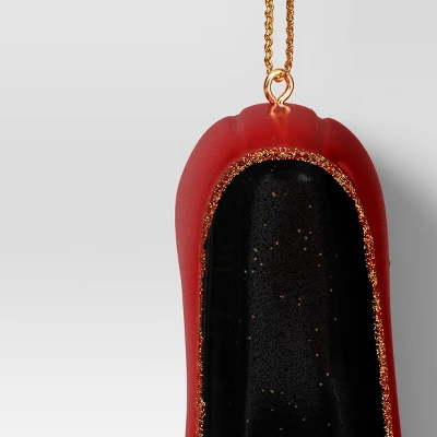 4" Christmas Resin Fancy Loafers Ornament Red - Wondershop™ 2 4" Christmas Resin Fancy Loafers Ornament Red - Wondershop™ - Image 2