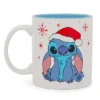Silver Buffalo Disney Lilo & Stitch Santa Hat Ceramic Mug | Holds 20 Ounces