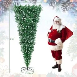 Costway 7.5FT Pre-Lit Snowy Upside Down Christmas Tree 1100 Tips W/ 400 Lights & 8 Modes 11 Costway 7.5FT Pre-Lit Snowy Upside Down Christmas Tree 1100 Tips W/ 400 Lights & 8 Modes -Northlight Sale Store GUEST d556a617 39ab 4345 9e0b 0f8c21a3d124