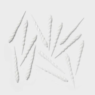 14ct Glitter Icicle Christmas Ornament Set - Wondershop™ 5 14ct Glitter Icicle Christmas Ornament Set - Wondershop™ - Image 5