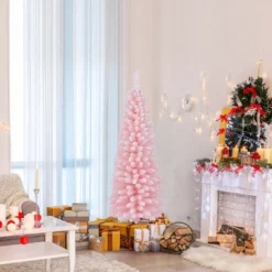 Costway 5/6/7/8 FT Artificial Pink Christmas Tree With 328/460/635/1000 Branch Tips Folding Metal Stand 22 Costway 5/6/7/8 FT Artificial Pink Christmas Tree With 328/460/635/1000 Branch Tips Folding Metal Stand -Northlight Sale Store GUEST d5bfb835 7fe4 4a5b 9ec1 ea95ed7baca2