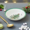 Spode Christmas Tree Ascot Cereal Bowls Set Of 4, Use For Breakfast, Oatmeal, Cereal, Or Soup Made Of Fine Earthenware, Measures 8-Inch