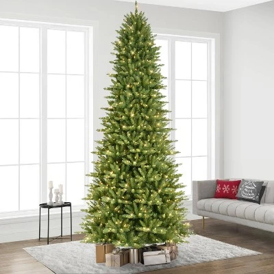 12ft Pre-lit Full Artificial Christmas Tree Forest Fir - Puleo 1 12ft Pre-lit Full Artificial Christmas Tree Forest Fir - Puleo