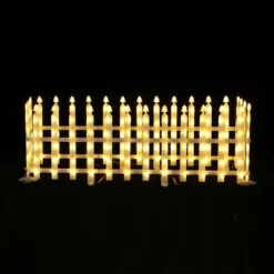 LuxenHome 8-Piece Light Show Fence Design Outdoor Holiday Decoration White 14 LuxenHome 8-Piece Light Show Fence Design Outdoor Holiday Decoration White -Northlight Sale Store GUEST d67a9270 1898 4b9e 9129 8b7a629315a8
