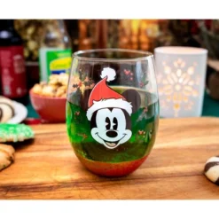 Silver Buffalo Disney Mickey Mouse Santa Hat Teardrop Stemless Wine Glass | Holds 20 Ounces 13 Silver Buffalo Disney Mickey Mouse Santa Hat Teardrop Stemless Wine Glass | Holds 20 Ounces -Northlight Sale Store GUEST d6cccfbf 8bfc 468e 8737 3f40a7ae7cae