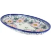 Blue Rose Polish Pottery 104 Vena Oval Platter