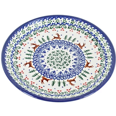 Blue Rose Polish Pottery Vena Dessert Plate 13 Blue Rose Polish Pottery Vena Dessert Plate - Image 13