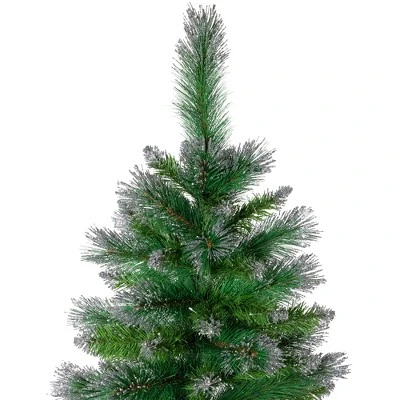 Northlight Two-Tone Spruce Pine Glitter Tip Medium Artificial Christmas Tree - 6' - Unlit 2 Northlight Two-Tone Spruce Pine Glitter Tip Medium Artificial Christmas Tree - 6' - Unlit - Image 2