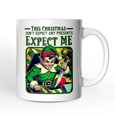 Retro Elf Christmas Mug, Funny Vintage Gift With (Non-Custom Only)| OrnamentallyYou 3 Retro Elf Christmas Mug, Funny Vintage Gift With (Non-Custom Only)| OrnamentallyYou - Image 3